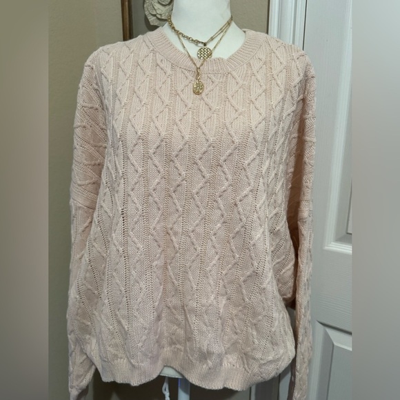 Sage The Label Over Size Sweater Size Small May have been a sample Blush NEW - Picture 1 of 5